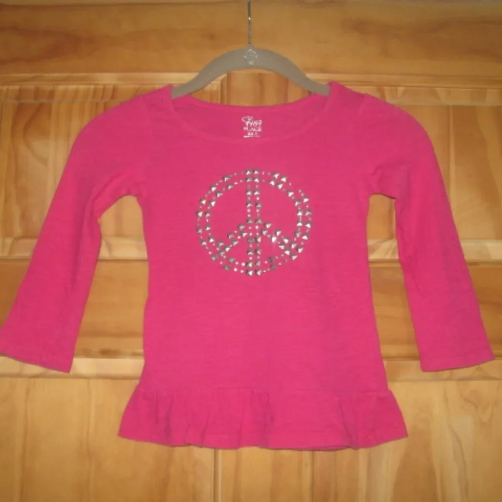 5/$20 Girls Children's Place Pink Long Sleeve Shirt